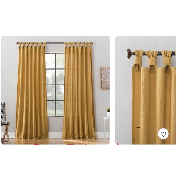 Archaeo Light Filtering Washed Cotton Twist Tab Curtain Panel - Picture 1 of 4